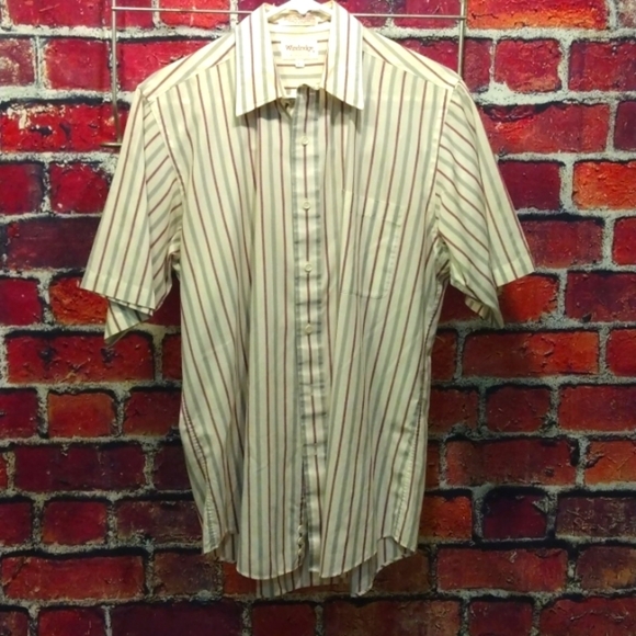 Windridge Mervyn's vintage short sleeve Size 15 1/2 - Picture 1 of 5